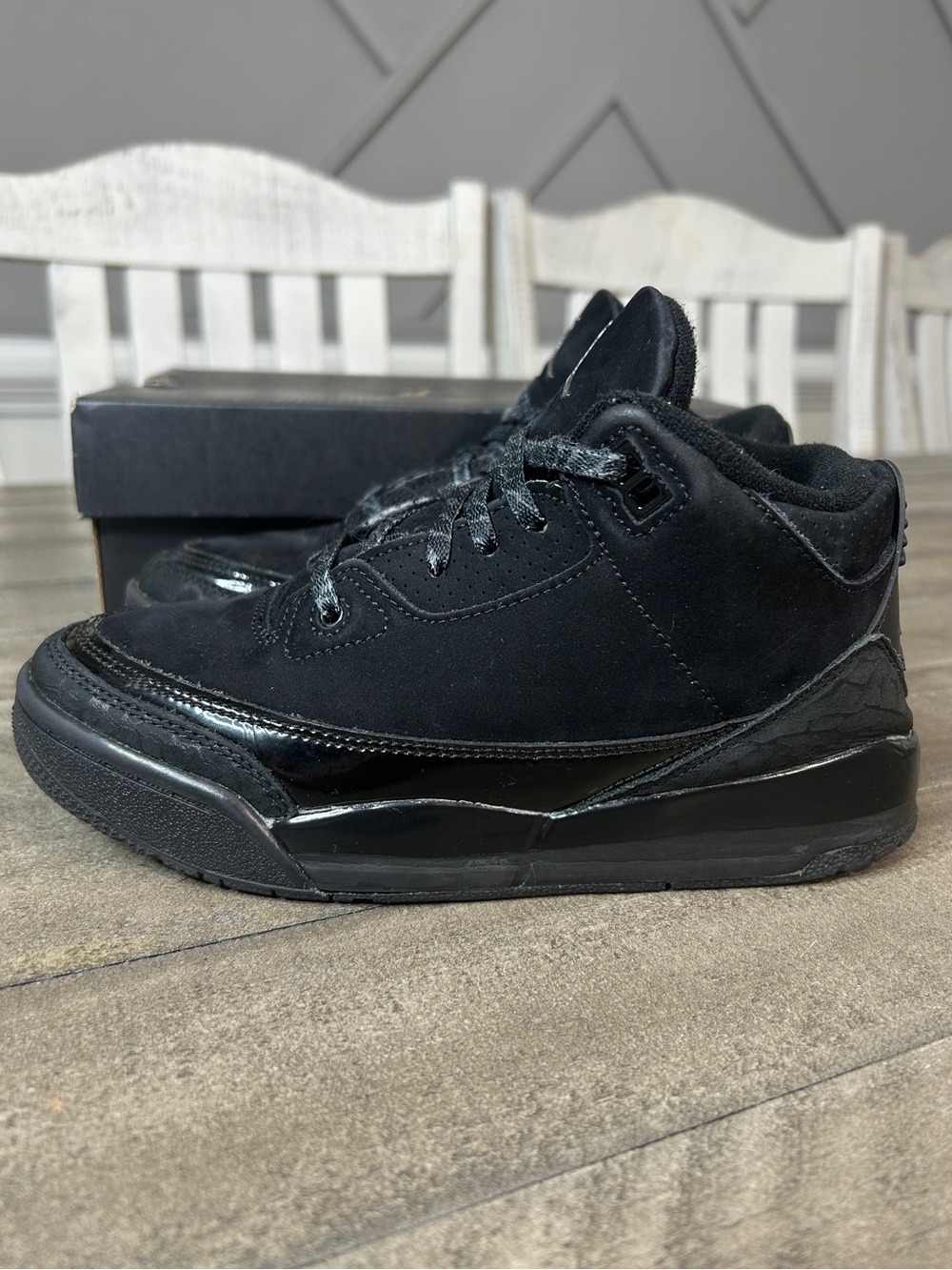 Air Jordan 3 Retro Black Cat GS Youth Size 2.5Y Shoes DM0966-001
